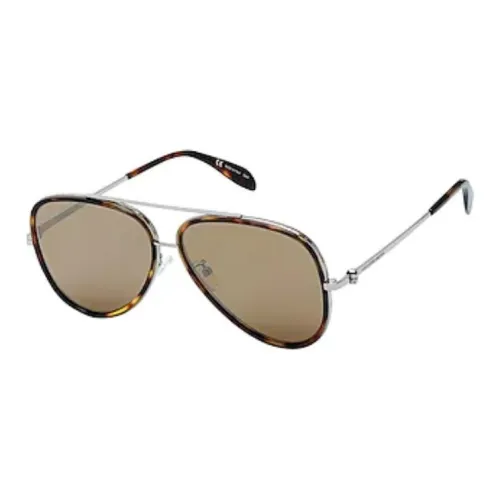 Alexander McQueen Металл Aviator Солнцезащитные очки Мужской Tortoiseshell