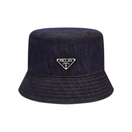 PRADA Эмаль Металл Шляпы ведра Мужской Синий