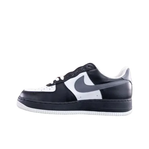 Nike Air Force 1 Амортизация Износостойкие Низкие Кроссовки для скейтбординга Мужские Черно-белые