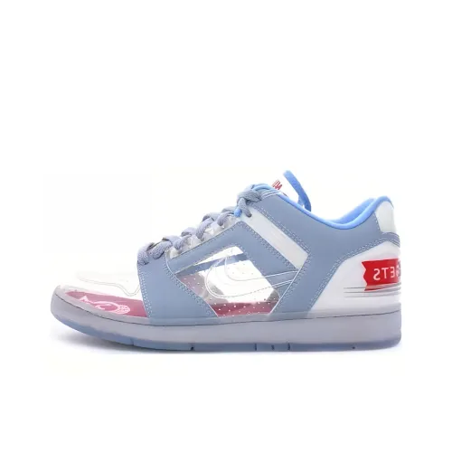 Nike Air FORCE 2 Амортизация Износостойкие Низкие Кроссовки для скейтбординга Мужские Синие Белые