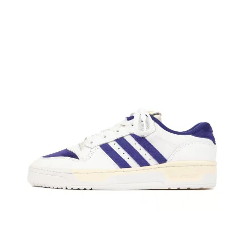 Adidas Амортизация Износостойкие Низкие Кроссовки для Скейтбординга Унисекс Белые Синие
