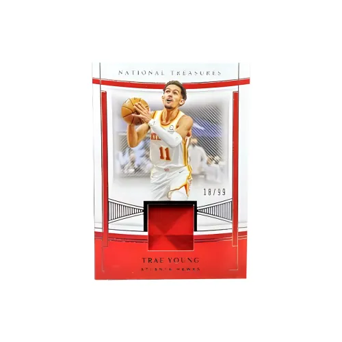 Панини 2020 21 Траэ Янг Материалы Национальный клад 99 Патч Звезда Карта пройдет Спортивные карты 1 шт