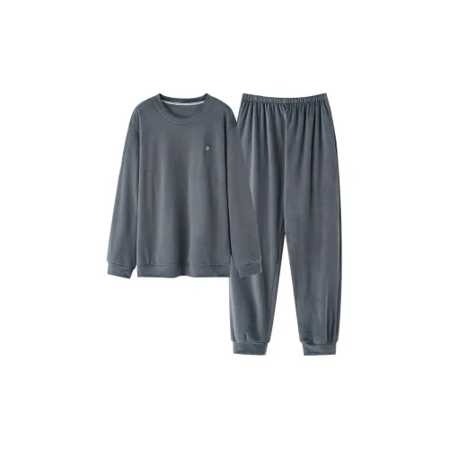 UAVAE Пижамный комплект мужской серый синий