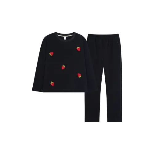 Sha Qian Пижамный комплект женский черный