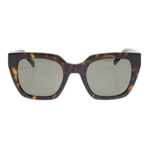 SAINT LAURENT Ацетат Квадратные Солнцезащитные Очки Женские Черепаховый