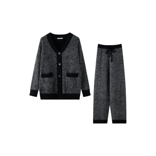 MEITENG Черный R24218 Женские Женские Пижамные комплекты
