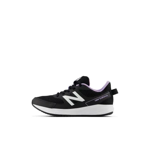 New Balance NB 570 Легкий Амортизаторы Низкий Топ Детская Беговая Обувь Черная Детская