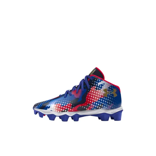 Under Armour Spotlight Franchise 4 MID Топ Детские футбольные бутсы Синий Детский