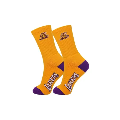 NBA Колено Высокие Носки Мужские 2 Пачки Золото