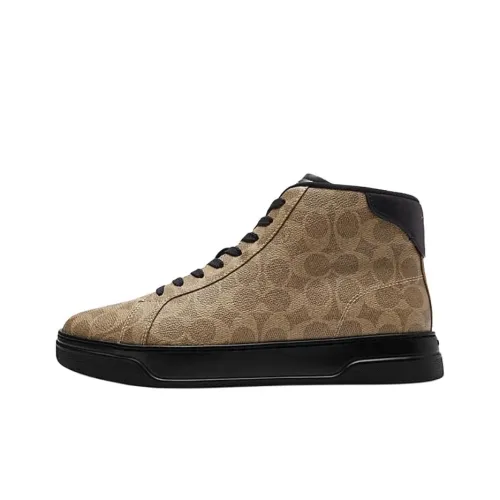 COACH Highline High Топ Скейтборд Кроссовки Мужские Хаки