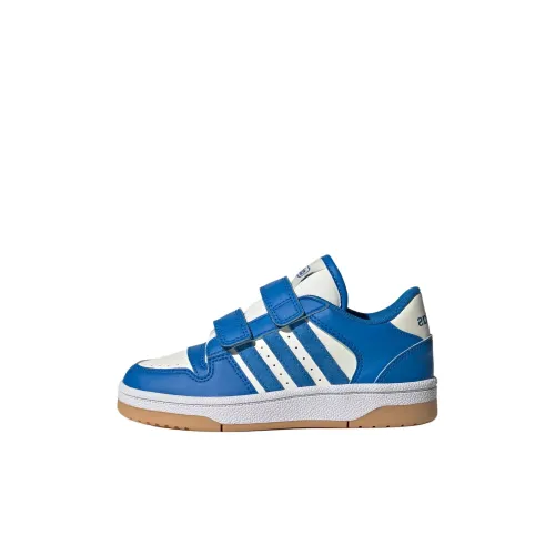 Adidas BREAK START Slip Resistant Abrasion Resistant Низкий Топ Детские Скейтбординги Синий Children Возраст 3-7 лет
