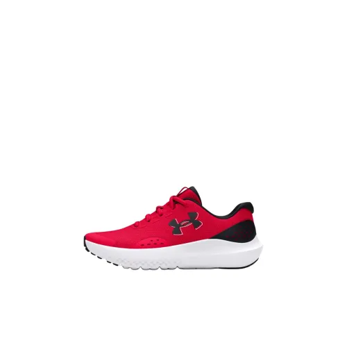 Under Armour Surge 4 Low Топ Детские Беговые Кроссовки Красный Подростки