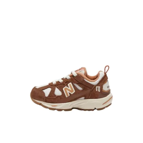 New Balance Устойчивый к истиранию низкий топ детская беговая обувь коричневый для детей 3-7 лет