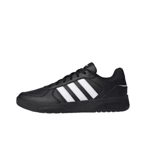 Adidas Neo Courtbeat Slip Resistant Abrasion Resistant Низкие Скейтбординг Кроссовки Унисекс Черные
