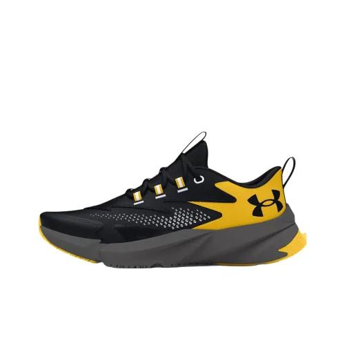 Under Armour Детская беговая обувь Низкий топ Черный Желтый Школьный возраст