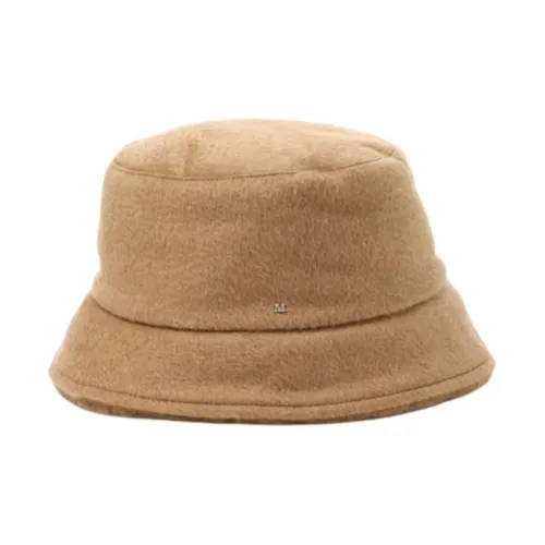 'S MAX MARA Полиэстер Шляпы ведра Женские CAMEL