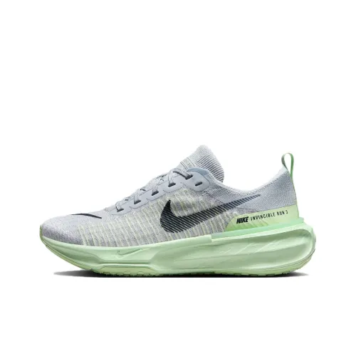 Nike Invincible 3 Slip Устойчивый к истиранию Низкий Топ Беговые кроссовки Женские Серый Зеленый