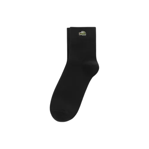 LACOSTE 1 Пачка Черные Мужские Носки до икры MID