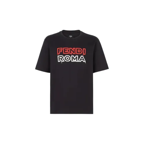 Fendi Черные Мужские T-Рубашки