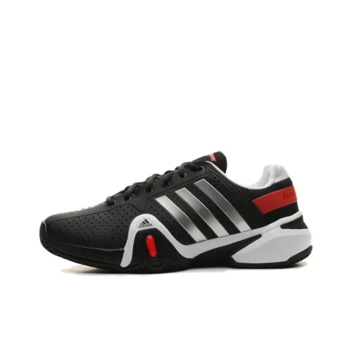 Adidas Adipower Slip-resistant Abrasion-resistant Low-top Tennis Shoes Men's Black Gray Adidas Adipower Противоскользящие Износостойкие Низкие Кроссовки для тенниса Мужские Черные Серые