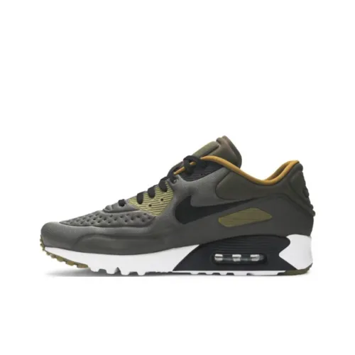 Nike Air Max 90 Ультра Амортизация Износостойкий Низкий Топ Скейтборд Кроссовки Унисекс Зеленый