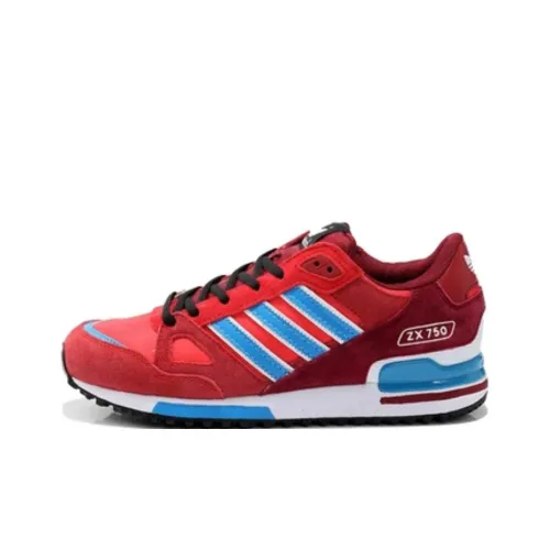 Adidas Originals ZX 750 Slip-resistant Abrasion-resistant Low Top Casual Shoes Men's Red Adidas Originals ZX 750 Противоскользящий Устойчивый к истиранию Низкий Топ Повседневная Обувь Мужская Красная