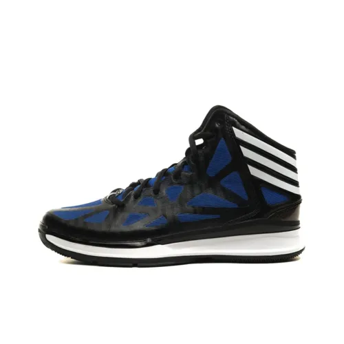 Adidas Crazy Shadow 2 Slip-Resistant Abrasion-Resistant High Top Basketball Shoes Men's Black Blue Adidas Crazy Shadow 2 Slip-Resistant Abrasion-Resistant Высокие Баскетбольные Кроссовки Мужские Черный Синий