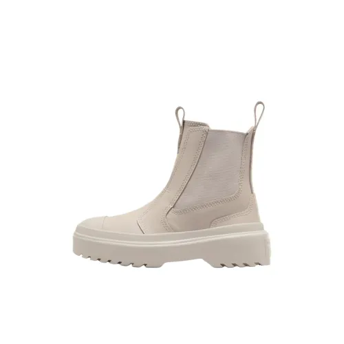 Converse Chuck Taylor All Star Детские кожаные сапоги High Top Ecru Kids