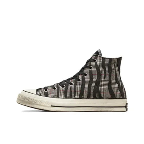 ZEBRA x Houndstooth x Converse Chuck 70 High Топ Кеды Унисекс Черный