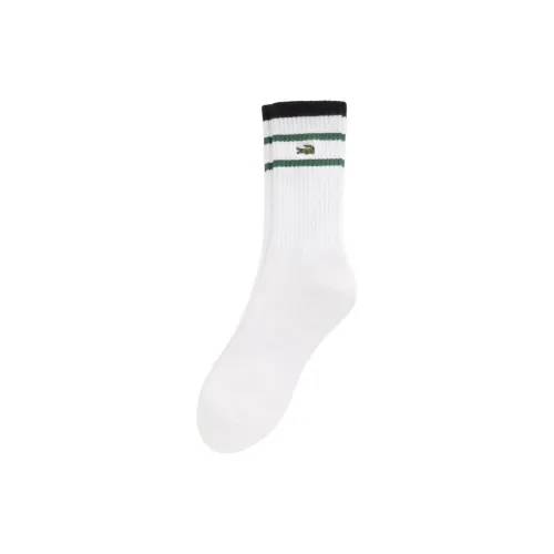 LACOSTE Collaboration 1 Pack White Men's MID Shin Носки