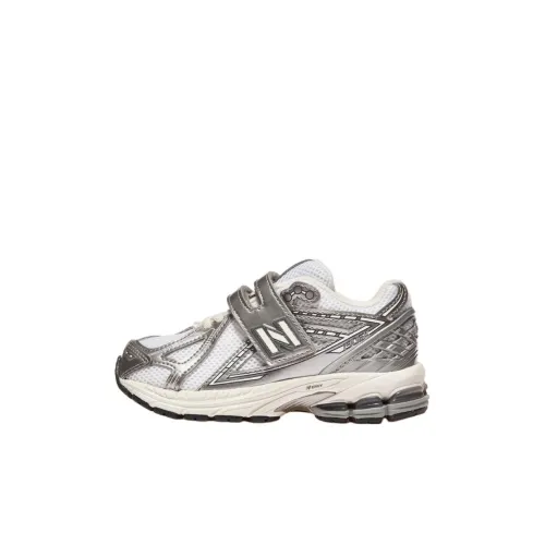 NEW BALANCE KIDS Беговые кроссовки Низкий Топ Белый Серебряный Для дошкольников