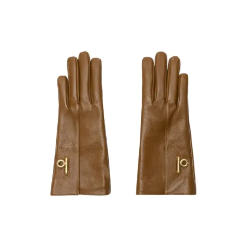 Burberry Телячья кожа, кашемир, шелк, перчатки женские