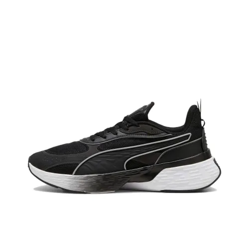PUMA Softride Sway Дышащие Низкие Беговые Кроссовки Унисекс Черный Белый