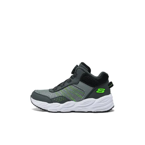 Skechers Kids Противоскользящий Тепловой MID Топ Детская Беговая Обувь Серый Детский