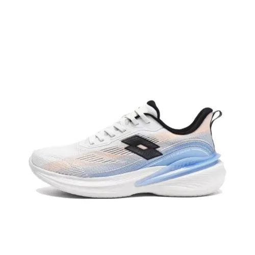 LOTTO Slip Anti-slip Abrasion Resistant Низкий Топ Беговые кроссовки Мужские Белый Синий