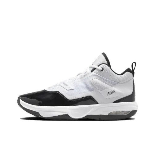 Джордан Stay Royale Slip-Resistant Abrasion-Resistant MID Топ Винтажные Баскетбольные Кроссовки Мужские Белый Черный