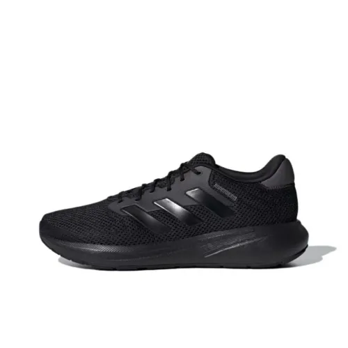 Adidas Slip-Resistant Низкие Беговые Кроссовки Мужские Черные