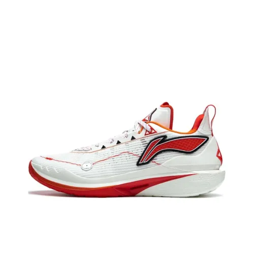 LiNing Jimmy Butler JB 2 Retro Jersey Амортизаторы Slip-resistant Low Top Баскетбольные кроссовки Мужской Белый Красный