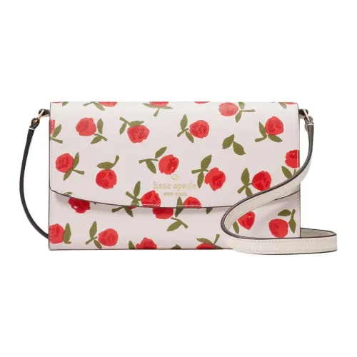 Kate Spade PVC Сумка через плечо Маленькая сумка на плечо Женская белая и красная