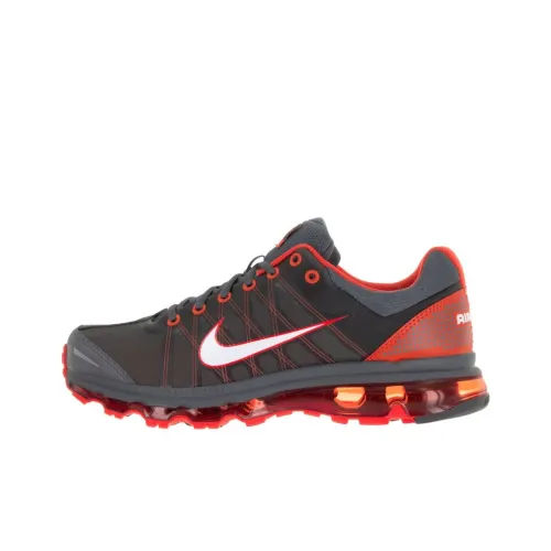 Nike Air Max 2009 Устойчивый к истиранию Дышащие Низкие Беговые кроссовки Унисекс Черные Красные