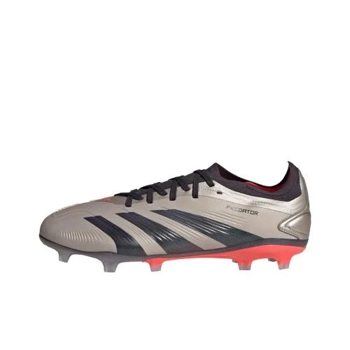 Adidas PREDATOR PRO Slip-resistant Abrasion-resistant Football Cleats Unisex Silver Adidas PREDATOR PRO Противоскользящие Износостойкие Футбольные бутсы Унисекс Серебряный