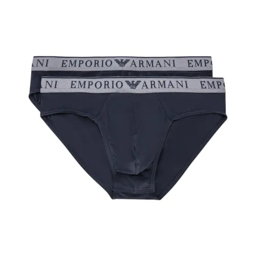 Emporio Armani FW24 Трусы Мужские 2 упаковки Темно-синий