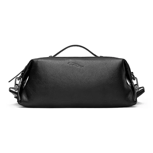 JAGUAR Корова Кожа Сумка через плечо Сумка на плечо Сумка обычная Мужская Черная