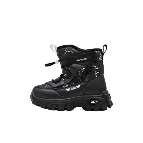 Warrior Slip-resistant Abrasion-resistant High Top Детские ботинки Черный Белый Детский