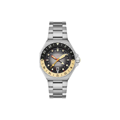 SPINNAKER Мужские часы Автоматический механический механизм Нержавеющая сталь Ремешок Черный циферблат