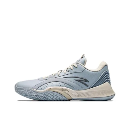 ANTA Windhole 5th Generation противоскользящие и устойчивые к истиранию низкие баскетбольные кроссовки для мужчин синие и белые