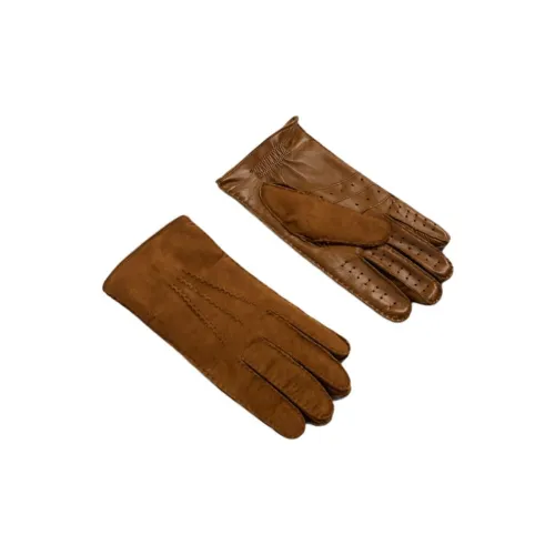 Dunhill Овчина Перчатки Мужские Коричневые