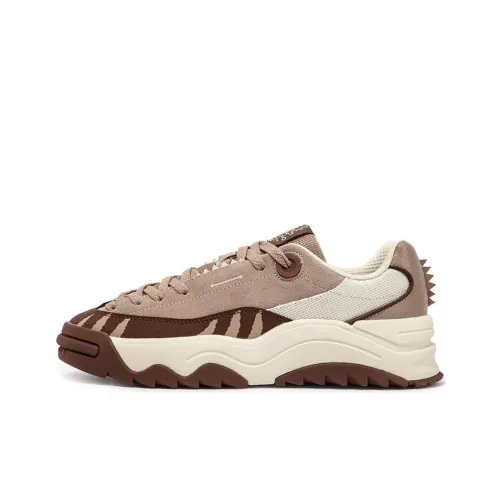 361° Динозавр Противоскользящий Устойчивый к истиранию Низкий Топ Повседневный Мужской Земляной Умбра