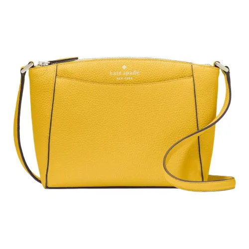 Kate Spade Сумка через плечо из текстуры личи кожа маленькая женская желтая