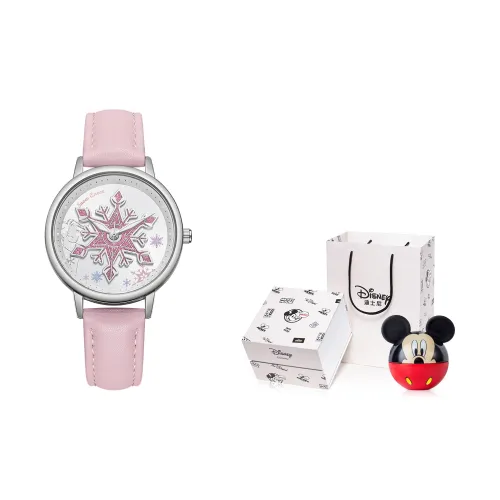 DISNEY FROZEN Серия Кварцевый механизм Кожаный ремешок Часы Женские часы Белый циферблат